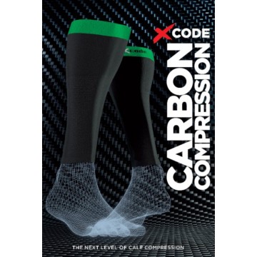 ΚΑΛΤΣΕΣ COMPRESSION CARBON CALF ΜΑΥΡΟ 44900 (X-CODE)