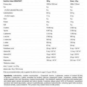 CREAPORT 600gr (NUTREND)