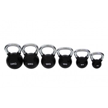 KETTLEBELL ΧΡΩΜΙΟΥ 4kg ΜΕ ΛΑΣΤΙΧΟ 7151-4 (H&S)