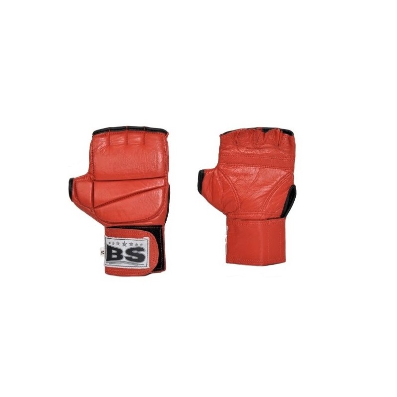 ΓΑΝΤΙΑ MMA - ΣΑΚΟΥ Δέρμα BS-5103 Κόκκινα (H&S)