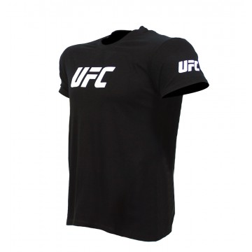 T-SHIRT UFC Μαύρο με Λευκό Logo 21106 (H&S)