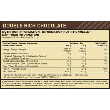 WHEY PROTEIN 4.545gr Double Rich Chocolate (ON))