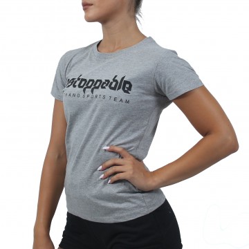 T-SHIRT UNSTOPPABLE Γκρί 23047 (H&S)
