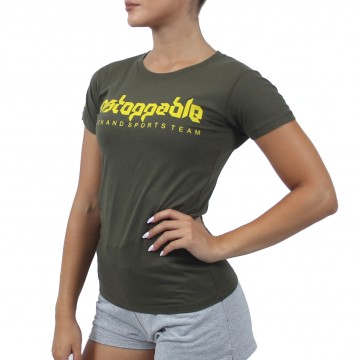 T-SHIRT UNSTOPPABLE Χακί 23050 (H&S)