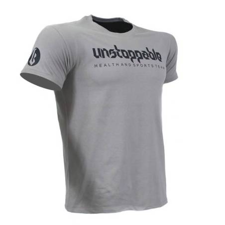 T-SHIRT UNSTOPPABLE Μπέζ Με Μαύρο Logo 21110 (H&S)