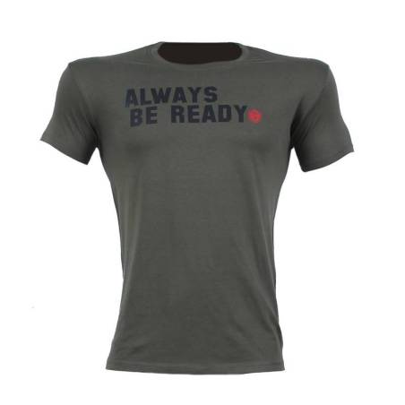 T-SHIRT ALWAYS Χακί Με Μαύρο Logo 21017 (H&S)