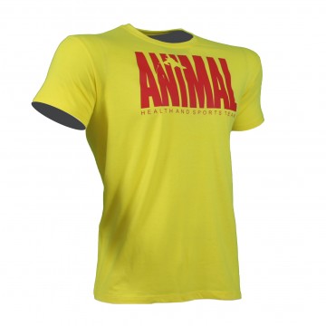 T-SHIRT ANIMAL Κίτρινο Mε Κόκκινο Logo 21122 (H&S)