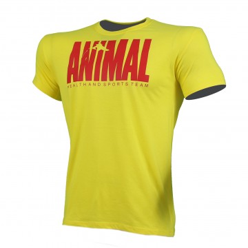 T-SHIRT ANIMAL Κίτρινο Mε Κόκκινο Logo 21122 (H&S)