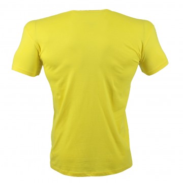 T-SHIRT ATHLETE Κίτρινο Με Κόκκινο Logo 21166 (H&S)