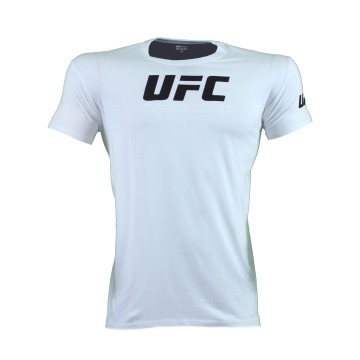 T-SHIRT ΑΝΔΡΙΚΟ UFC Λευκό με Μαύρο Logo 21150 (H&S)