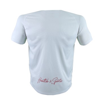 T-SHIRT DRI FIT ATHLETE Λευκό Με Κόκκινο 21195 (H&S)