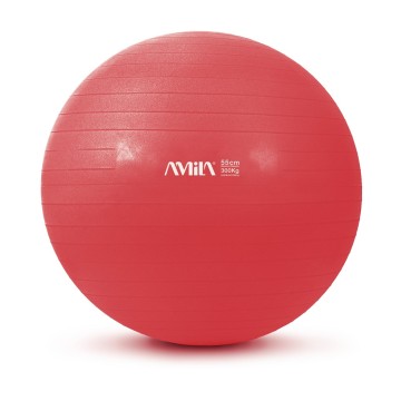 ΜΠΑΛΑ ΓΥΜΝ. 55cm GYMBALL Κόκκινο 95828 (AMILA)