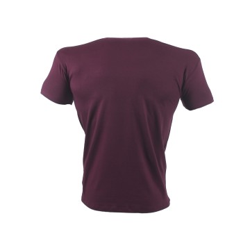 T-SHIRT BASIC Μπορντό 21103 (H&S)