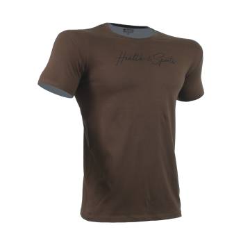 T-SHIRT BASIC Καφέ 21082 (H&S)