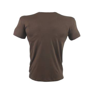 T-SHIRT BASIC Καφέ 21082 (H&S)