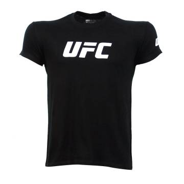 T-SHIRT UFC Μαύρο με Λευκό Logo 21106 (H&S)