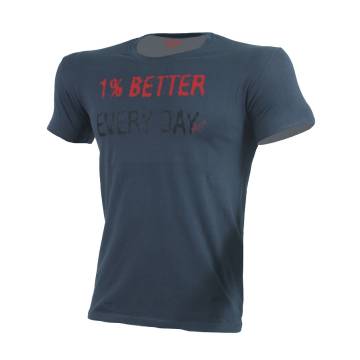 T-SHIRT 1% BETTER Γκρί Με Κόκκινο 21031 (H&S)