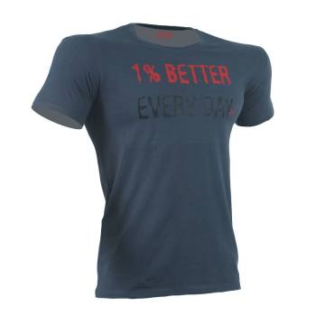 T-SHIRT 1% BETTER Γκρί Με Κόκκινο 21031 (H&S)