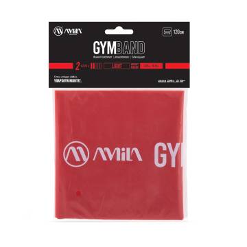ΛΑΣΤΙΧΟ ΛΩΡΙΔΑ 1.20cm GYM BAND Κόκκινο 48181 (AMILA)