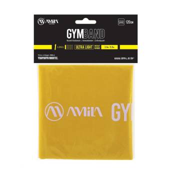 ΛΑΣΤΙΧΟ ΛΩΡΙΔΑ 1.20cm GYM BAND Κίτρινο 48180 (AMILA)