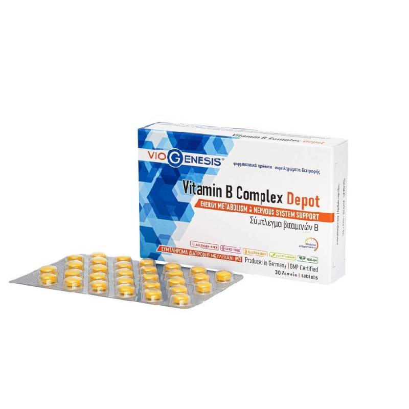Vitamin B Complex Depot 30 tabs (VIOGENESIS)