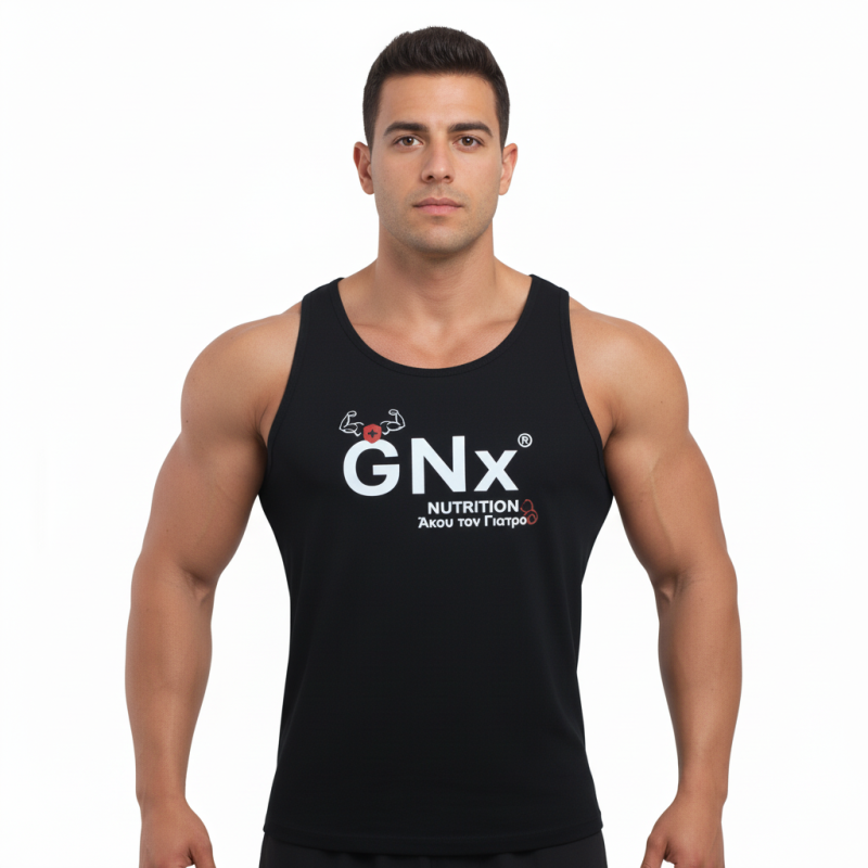 ΑΜΑΝΙΚΟ GNX Μαύρο με Λευκό Logo 21230 (H&S)
