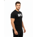 T-SHIRT UFC Μαύρο με Λευκό Logo 21106 (H&S)