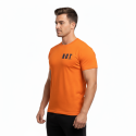 T-SHIRT NOT Πορτοκαλί με Μαύρο Logo 21052 (H&S)
