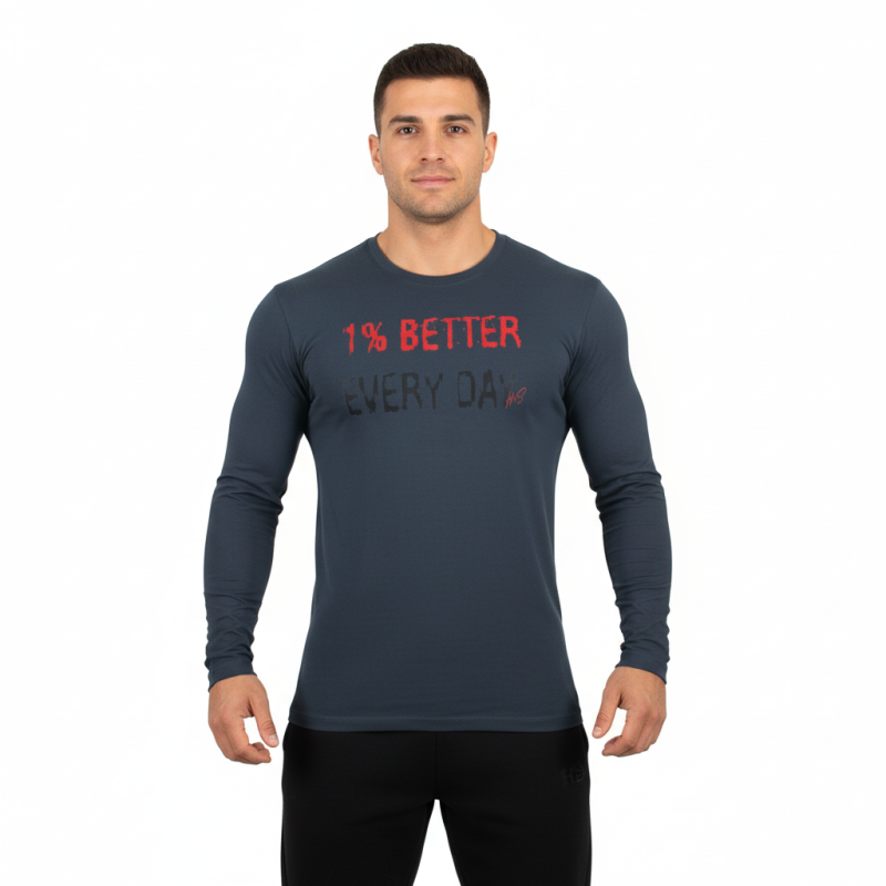 ΜΑΚΡΥΜΑΝΙΚΟ ΑΝΔΡΙΚΟ 1% BETTER Γκρι Με Κόκκινο 21027 (H&S)