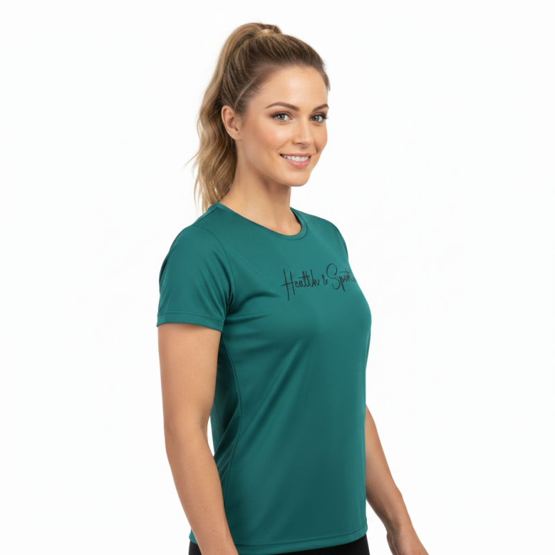 T-SHIRT DRI FIT BASIC Πετρόλ 23026 (H&S)