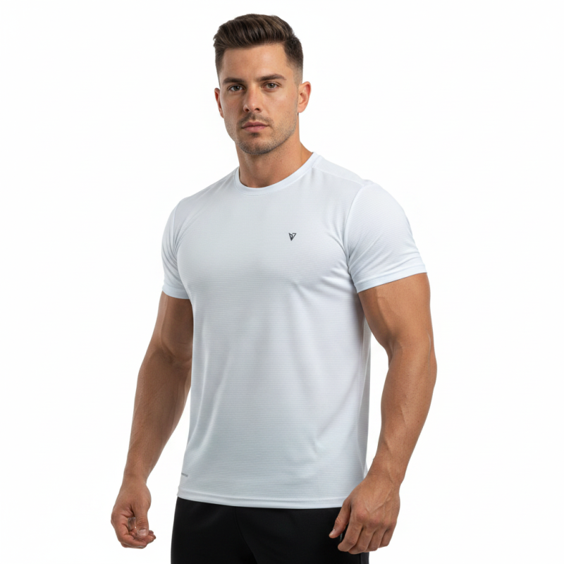 T-SHIRT DRI FIT ΔΙΑΤΡΗΤΟ ULTRA Λευκό 21225 (H&S)